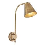 Radha Swing Arm Wall Light in Antique Brass - ENDON 93144