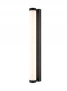 Ramsey Large Bathroom LED Wall Light in Matt Black with an Opal Diffuser, IP44 Rated