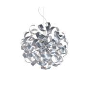Rawley 9 Light Pendant in Brushed Aluminium Twisted Decoration - där RAW1350