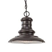 Redding Station Chain Lantern in a Bronze Finish a Prismatic Diffuser IP23 - FEISS FE/REDDING8/M RB