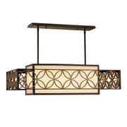 Remy 4 Light Pendant in Bronze and Gold with a Bronze Organza Shade - FEISS FE/REMY/P/A