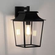 Richmond 254 Outdoor Wall Lantern in Black with Clear Glass IP23 - astro 1340011