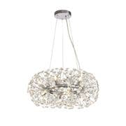 Roussin 12 Light Fitting in Polished Chrome with Faceted Crystal Discs