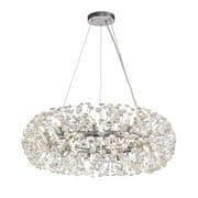 Roussin 20 Light Fitting in Polished Chrome with Faceted Crystal Discs
