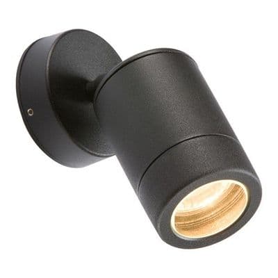 Rowan Adjustable Outdoor Spotlight in a Matt Black Finish, IP65 Rated