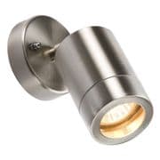 Rowan Adjustable Outdoor Spotlight in a Stainless Steel Finish, IP65 Rated