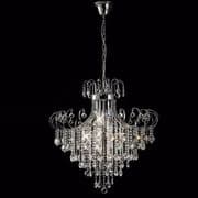 Rushton 8 Light Pendant in Polished Chrome and Crystal Decoration
