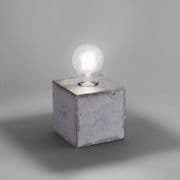Salz One Light Table Lamp in an Industrial Steel Finish