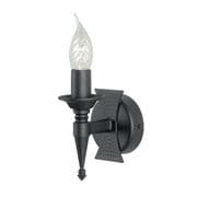 Saxon Single Wall Light in a Matt Black Finish - ELSTEAD SAX1 BLK