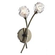 Seattle Wall Light in Antique Brass with Clear and Frosted Glass Shades, Switched - där SEA0975