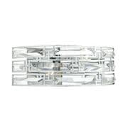 Seville Wall Light in Polished Chrome and Faceted Crystal, Switched - där SEV0950
