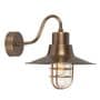 Sheldon Brass Wall Lantern in an Aged Brass Finish IP44 - ELSTEAD SHELDON BR
