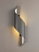 Soay Large LED Wall Light in an Anthracite and Polished Chrome Finish