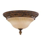 Sonoma Valley Flush Fitting in a Aged Tortoise Shell Finish with Co-ordinating Glass Shade - FEISS FE/SONOMAVAL/F