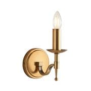 Stanford Single Wall Light in an Antique Brass Finish - ENDON CA1W1B