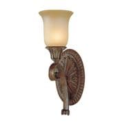 Stirling Castle Single Wall Light in a Bronze Finish with a Co-ordinating Glass Shade - FEISS FE/STIRLINGCAS1