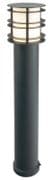 Stockholm Large Bollard in a Black finish with an Opal Lens IP65 - NORLYS ST/BOL L E27 BLK