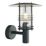 Stockholm Wall Lantern finished in Black IP54 - NORLYS ST1 BLACK