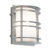 Stockholm Wall Light in a Galvanised finish with an Opal Lens IP54 - NORLYS ST/FLU E27 GAL O