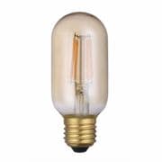 Stubby Tube 3.3w ES (E27) LED 2200k - Vintage Filament Bulb Amber Glass - 365 lumens