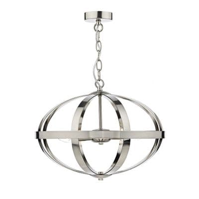 Symbol 3 Light Pendant in a Satin Chrome Finish - där SYM0346