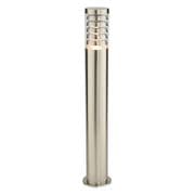 Tango Outdoor Bollard in Brushed Stainless Steel and a Clear Lens IP44 - SAXBY 13923