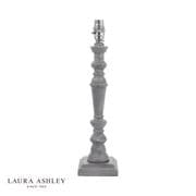 Tate Wooden Table Lamp in a Distressed Grey Finish (BASE ONLY) - Laura Ashley LA3756395-Q