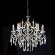 Tattenhall 15 Light in Polished Chrome and Crystal Decoration