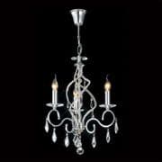 Tattenhall 3 Light in Polished Chrome and Crystal