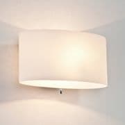 Tokyo Wall Light in Polished Chrome with an Opal Glass Shade, Switched - astro 1089002