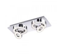 Treplin LED Ceiling Flush Fitting /Wall Light in Polished Chrome