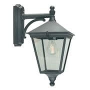 Turin Wall Down Lantern in Die-Cast Aluminium finished in Black IP54 - NORLYS T2 BLACK