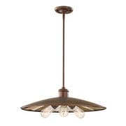 Urban Renewal Large 3 Light Pendant in Astral Bronze and Mirror Glass - FEISS FE URBANRWL/3P/E
