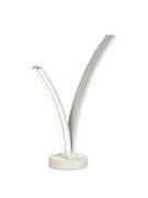 Valais 2 Light LED Table Lamp in a White Finish