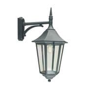 Valencia Grande Down Wall Lantern finished in Black with a Polycarbonate Lens IP54 - NORLYS VG2 BLACK