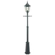 Valencia Grande Single Lamppost finished in Black with a Polycarbonate Lens IP54 - NORLYS VG5 BLK