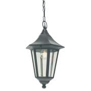 Valencia Porch Lantern in a Black finish with a Polycarbonate Lens IP54 - NORLYS V8 BLACK