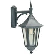 Valencia Wall Down Lantern finished in Black with a Polycarbonate Lens IP54 - NORLYS V2 BLACK