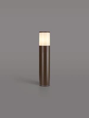 Vendeen Outdoor 45cm Post in a Matt Brown Finish with an Opal Diffuser, IP54 Rated