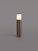 Vendeen Outdoor 45cm Post in a Matt Brown Finish with an Opal Diffuser, IP54 Rated