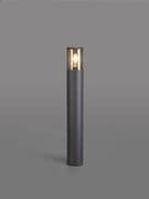 Vendeen Outdoor 65cm Post in an Anthracite Finish with a Smoked Diffuser, IP54 Rated