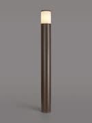 Vendeen Outdoor 90cm Post in a Matt Brown Finish with an Opal Diffuser, IP54 Rated