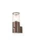 Vendeen Outdoor PIR Wall Light in a Matt Brown Finish with a Clear Diffuser, IP54 Rated