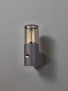 Vendeen Outdoor PIR Wall Light in an Anthracite Finish with a Smoked Diffuser, IP54 Rated