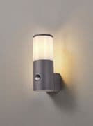 Vendeen Outdoor PIR Wall Light in an Anthracite Finish with an Opal Diffuser, IP54 Rated