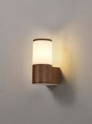 Vendeen Outdoor Wall Light in a Matt Brown Finish with an Opal Diffuser, IP54 Rated