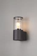 Vendeen Outdoor Wall Light in an Anthracite Finish with a Clear Diffuser, IP54 Rated