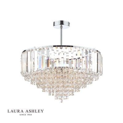 Vienna 5 Light Fitting in Polished Chrome with Crystal Decoration ...