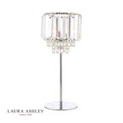 Vienna Table Lamp in Polished Chrome with Crystal Decoration - Laura Ashley LA3569659-Q