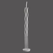 Wallen 3 Light LED Floor Lamp in Satin Chrome with Remote Control